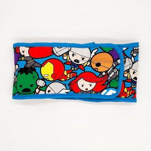 Blue Superhero Dog Belly Band - Dog Diaper for Male Dogs - Washable - BUNDLE DISCOUNT AVAILABLE