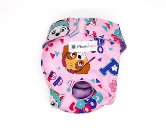 Pink Paw Patrol Dog Panties - Dog Diaper for Female Dogs - Washable - BUNDLE DISCOUNT AVAILABLE