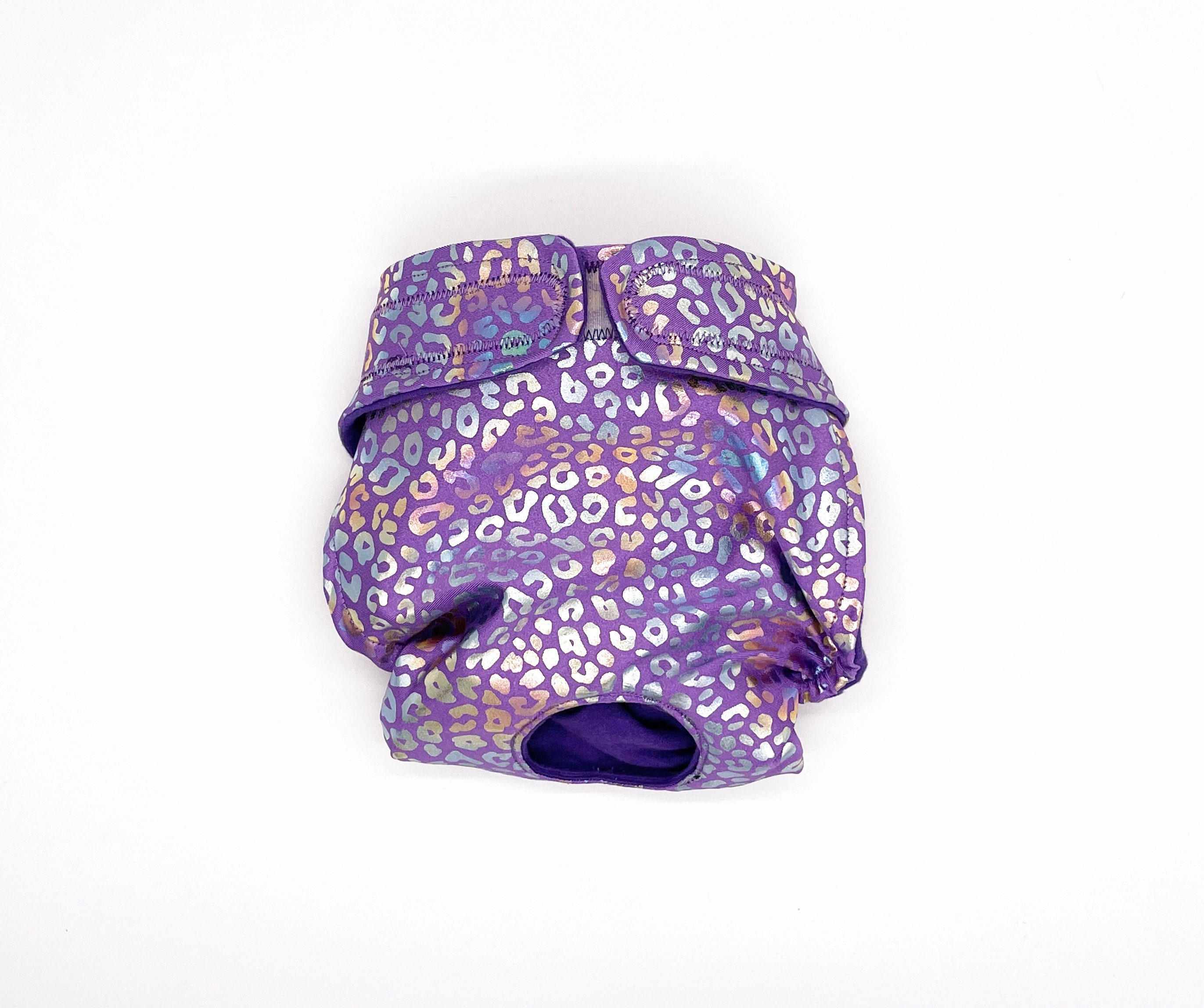 Lavender Rainbow Leopard Dog Panties - Dog Diaper for Female Dogs - Washable - BUNDLE DISCOUNT AVAILABLE