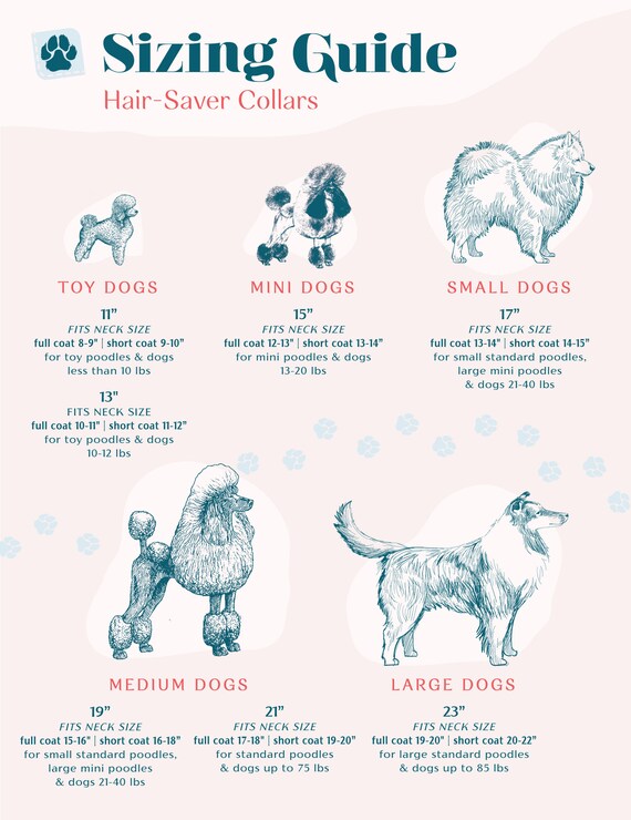 Silky Padded Hair saver Collar for Full coated Dogs Zoinks Retro