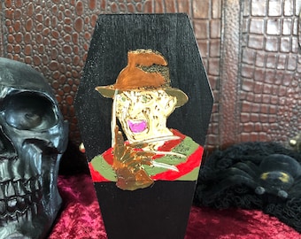 Freddy Krueger Halloween Coffin Trinket Box