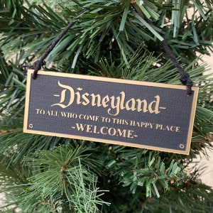 Disneyland Welcome Sign Ornament