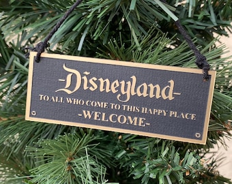 Disneyland Willkommensschild Ornament