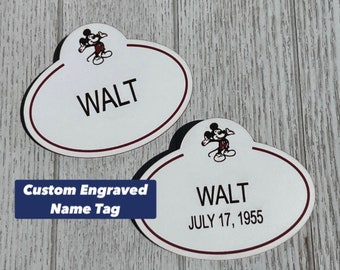 Vintage Cast Member Name Tag Badge - Customizable