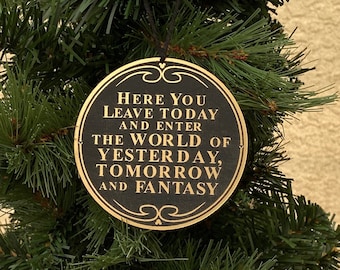 Disney World Entrance Plaque - Ornament