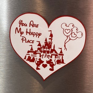 Disney Valentine&#39;s Magnet - You Are My Happy Place