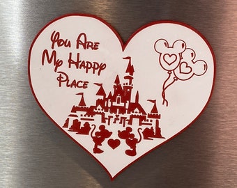 Disney Valentine's Magnet - You Are My Happy Place