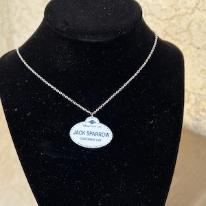 Custom Disney Cruise Line Name Badge Necklace