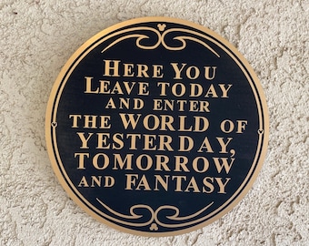 Walt Disney World Magic Kingdom Entrance Plaque