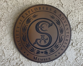 Society of Explorers and Adventurers Sign