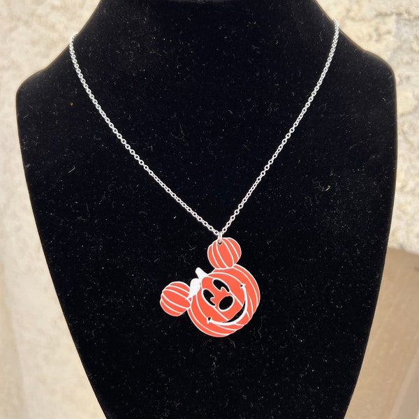 Mickey Pumpkin Necklace