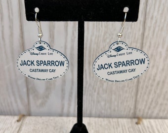 Disney Cruiseline Logo Earrings - Personalizable