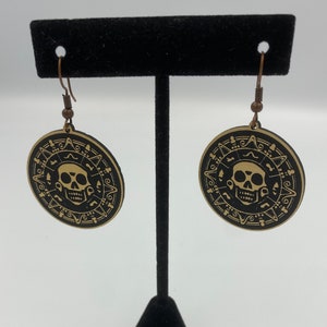 Aztec Coin Earrings image 1