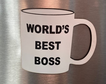 The Office Inspired World's Best Boss Mug Magnet
