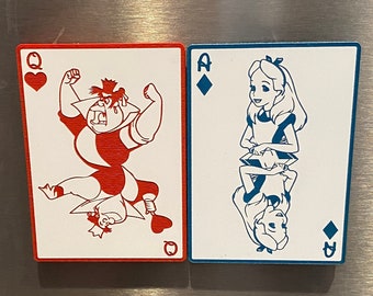 Queen of Hearts/Alice Card Set - Magnet