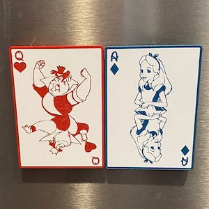 Queen of Hearts/Alice Card Set - Magnet