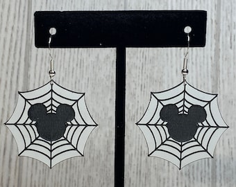Mickey Spider Web Earrings