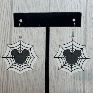 Mickey Spider Web Earrings