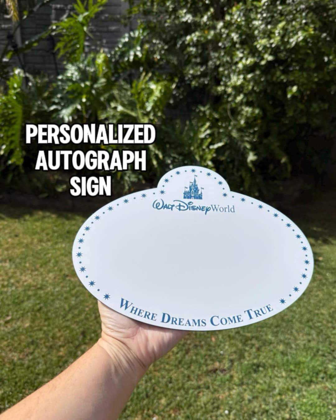 Personalized Autograph Sign – Unofficial Disney Name Tag Sign ...