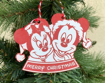 Mickey and Minnie Custom Ornament