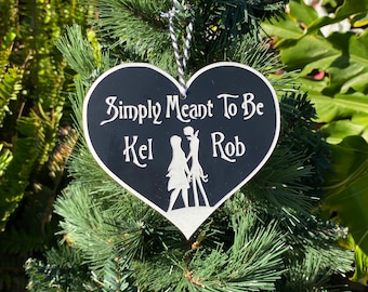 Custom Jack & Sally Ornament