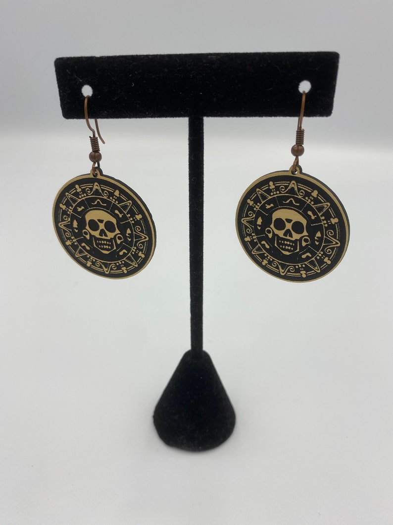 Aztec Coin Earrings image 2