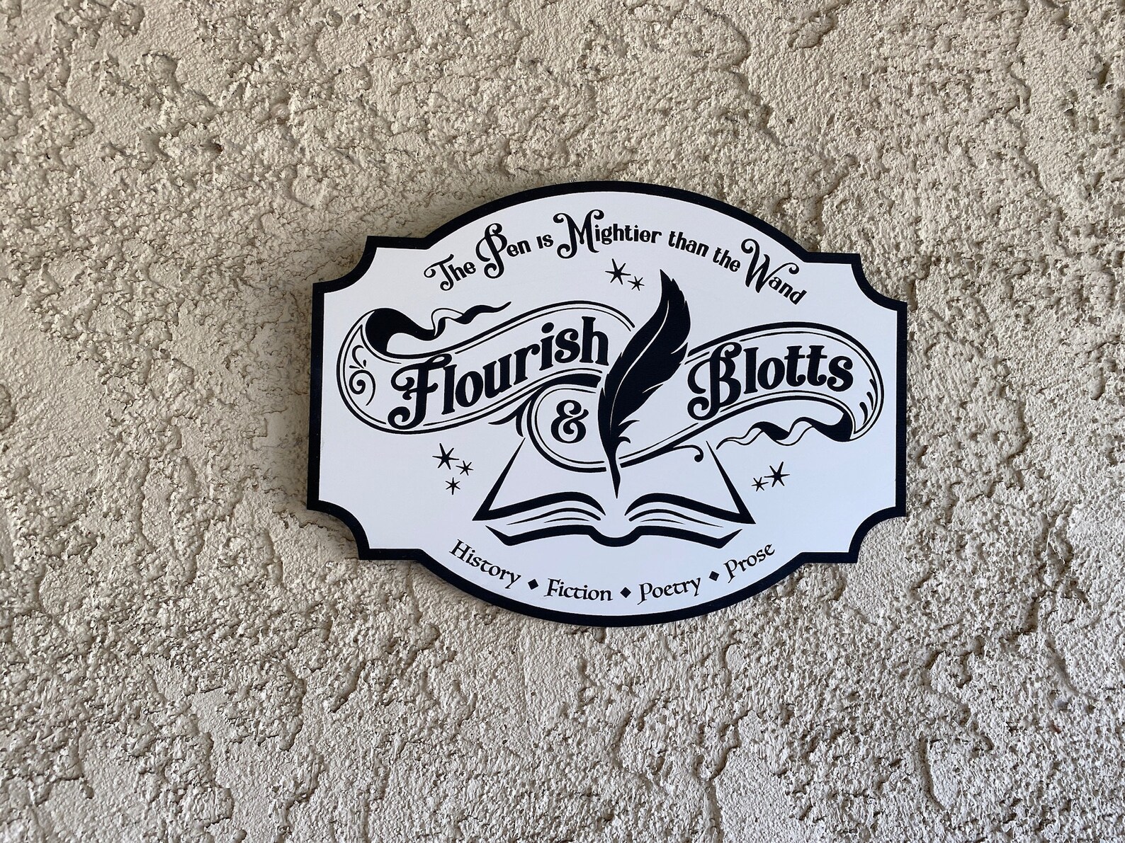 Flourish &amp; Blotts Sign | Etsy