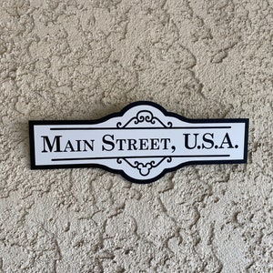 Cartello Main Street USA