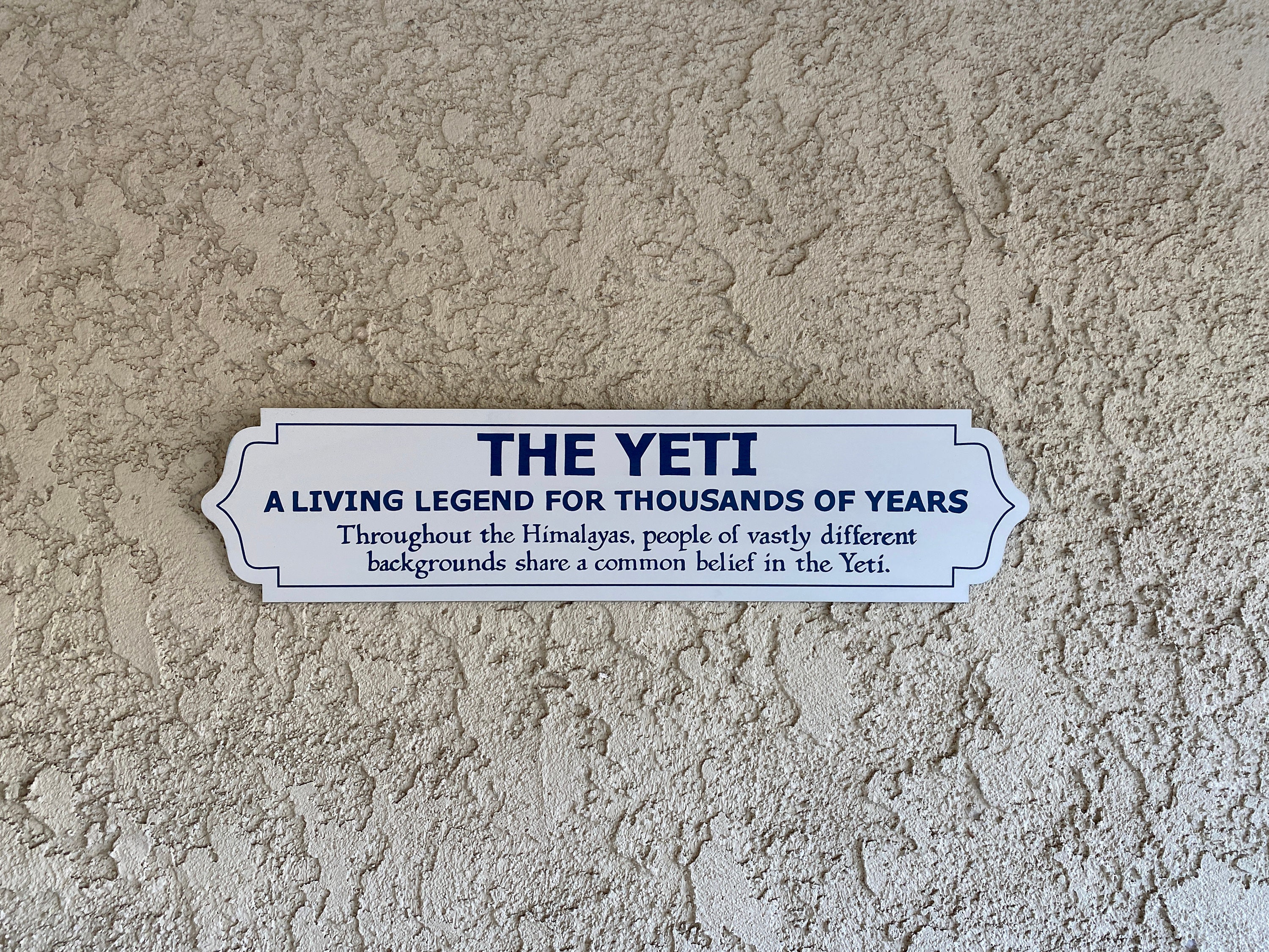 Expedition Everest Yeti Sign - Etsy