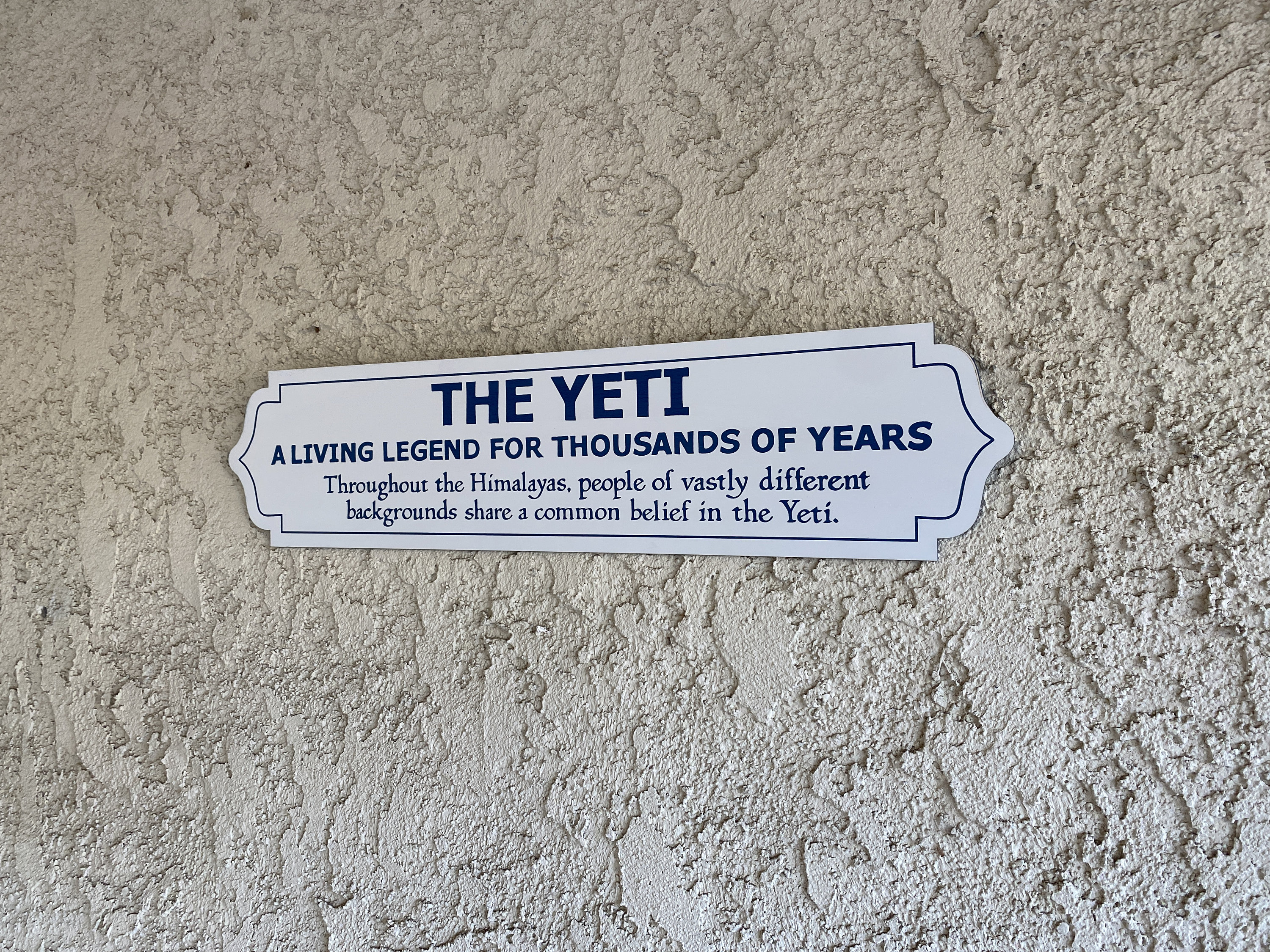 Expedition Everest Yeti Sign - Etsy