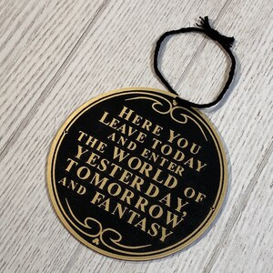 Disney World Entrance Plaque Ornament image 3