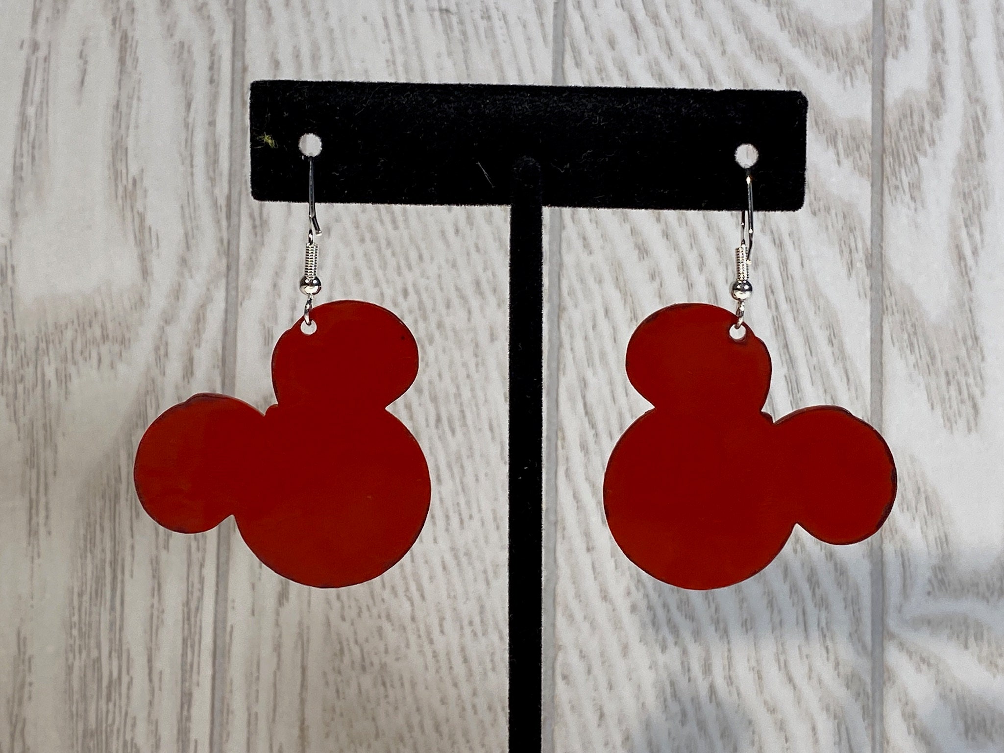 Minnie Mouse Christmas Peppermint Candy Earrings Christmas Peppermint Minnie Mouse Earrings - Etsy main image 3