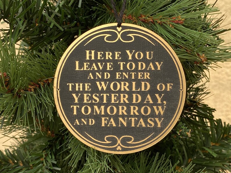 Disney World Entrance Plaque Ornament image 2