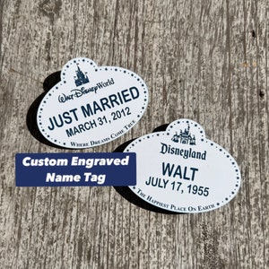 Cast Member Name Tag Badge - Personalized - Disney Parks Inspired - Cosplay Wearable & Waterproof - Disneyland and Disney World