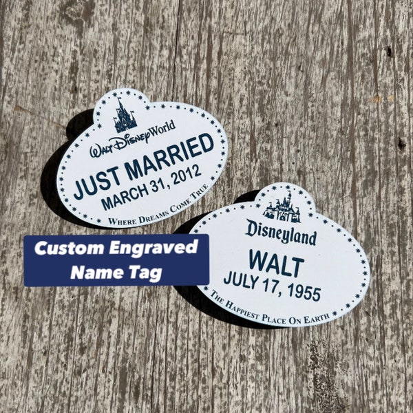 Cast Member Name Tag Badge - Personalized - Disney Parks Inspired - Cosplay Wearable & Waterproof - Disneyland and Disney World