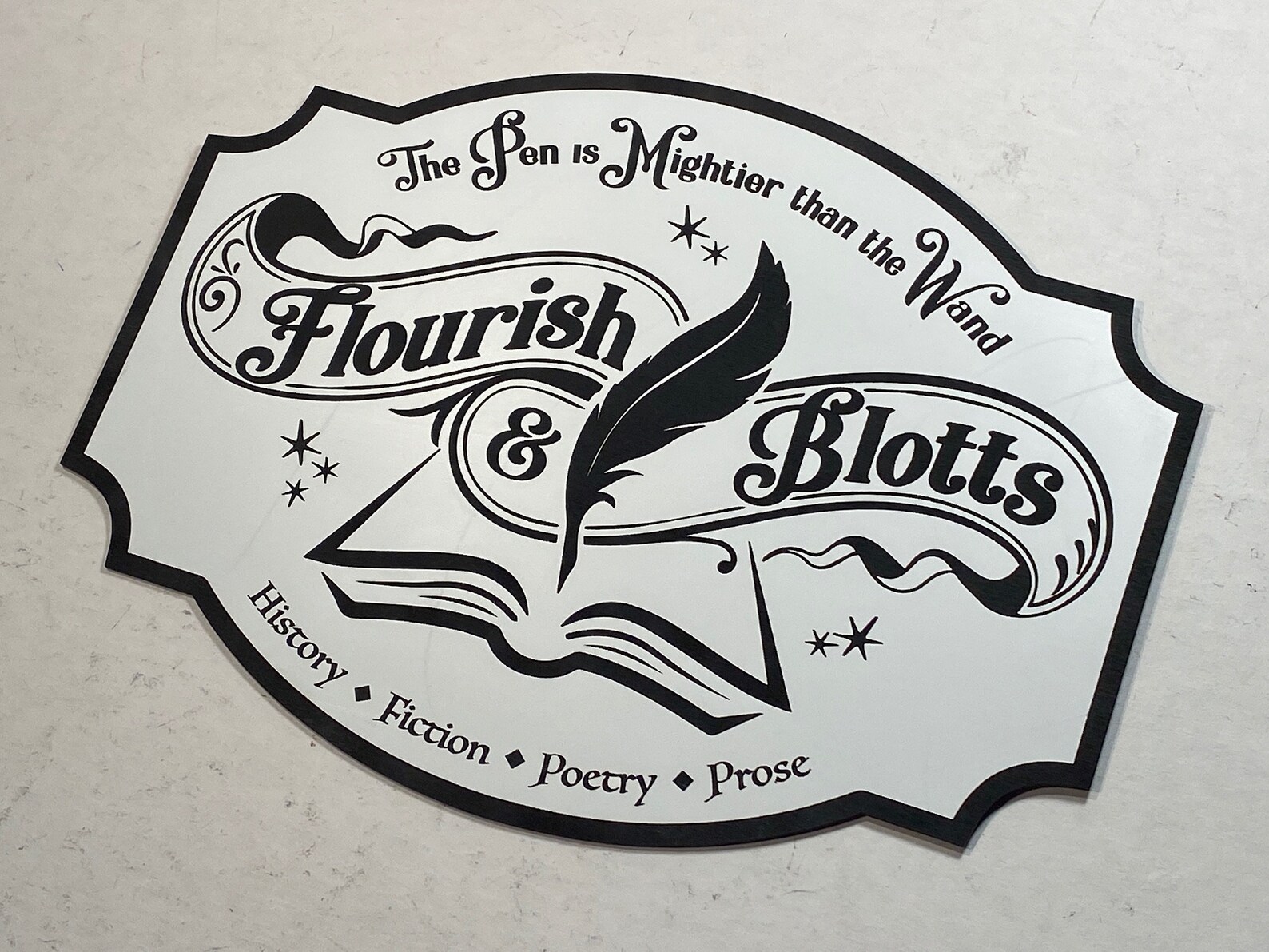 Flourish &amp; Blotts Sign | Etsy