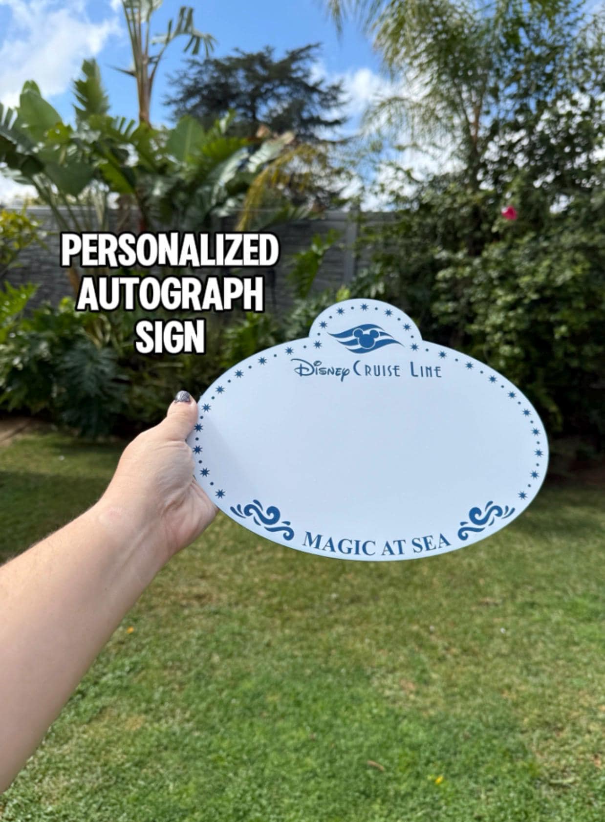Personalized Autograph Sign – Unofficial Disney Cruise Name Tag