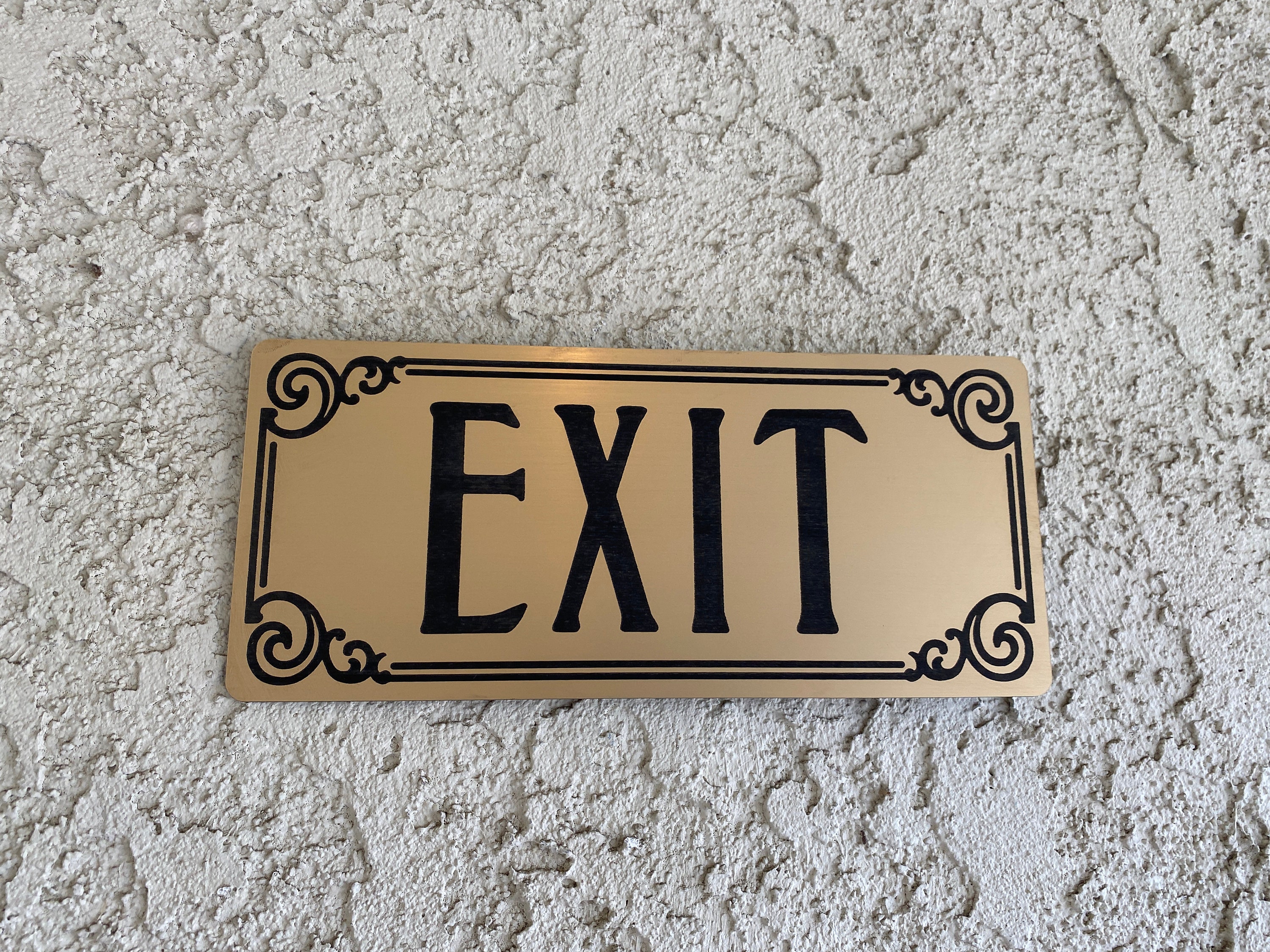 Exit Sign Etsy