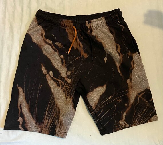 Custom Bleached Sweat Shorts 32 Inch 