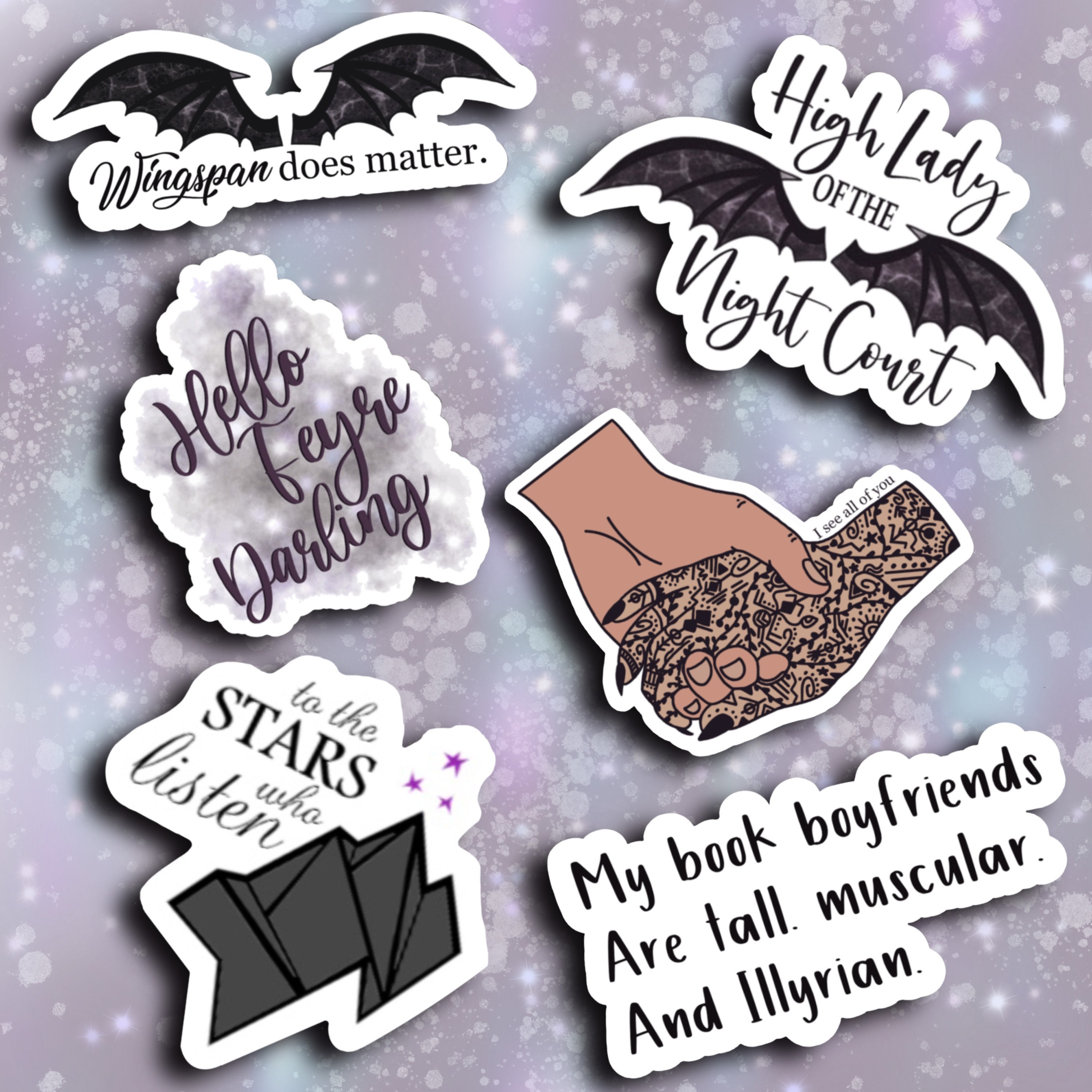 ACOTAR Laptop Stickers, A Court of Thorns and Roses, Bookish Stickers, Book  Lovers Stickers, Book Sticker Pack, Book Lover Gift 