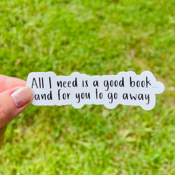 Funny book stickers, books laptop stickers, water bottle stickers, funny reading stickers, books tumbler stickers
