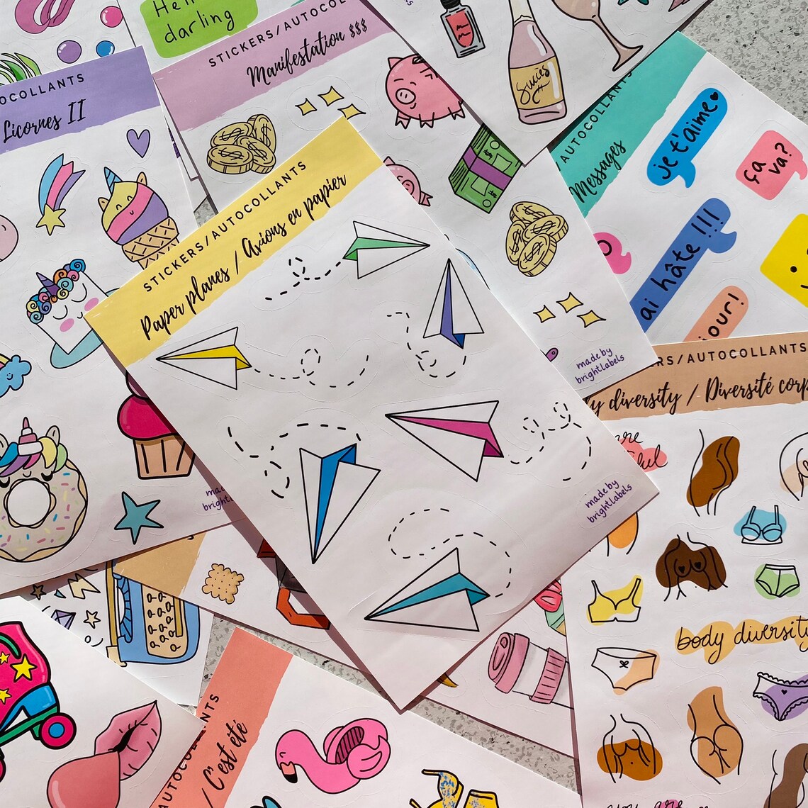 sticker sheet aesthetic planner bullet journal scrapbook