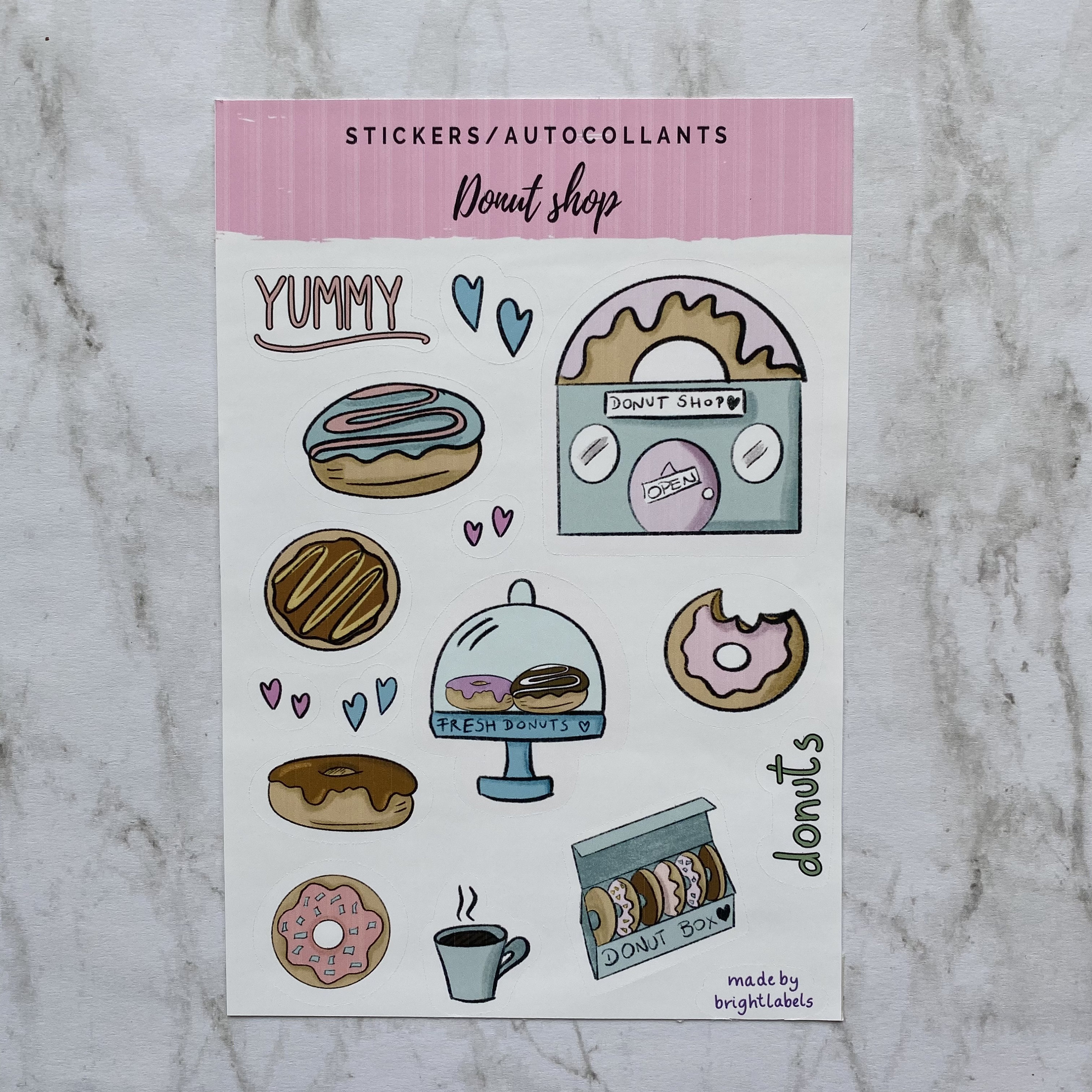 sticker sheet aesthetic planner bullet journal scrapbook etsy