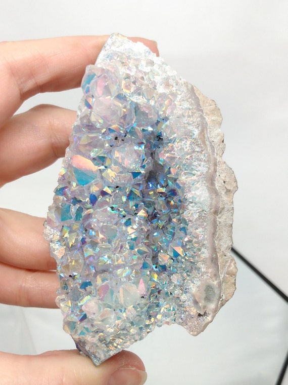 Home Décor Home & Living Rocks & Geodes Angel Aura 214g Aura Amethyst ...