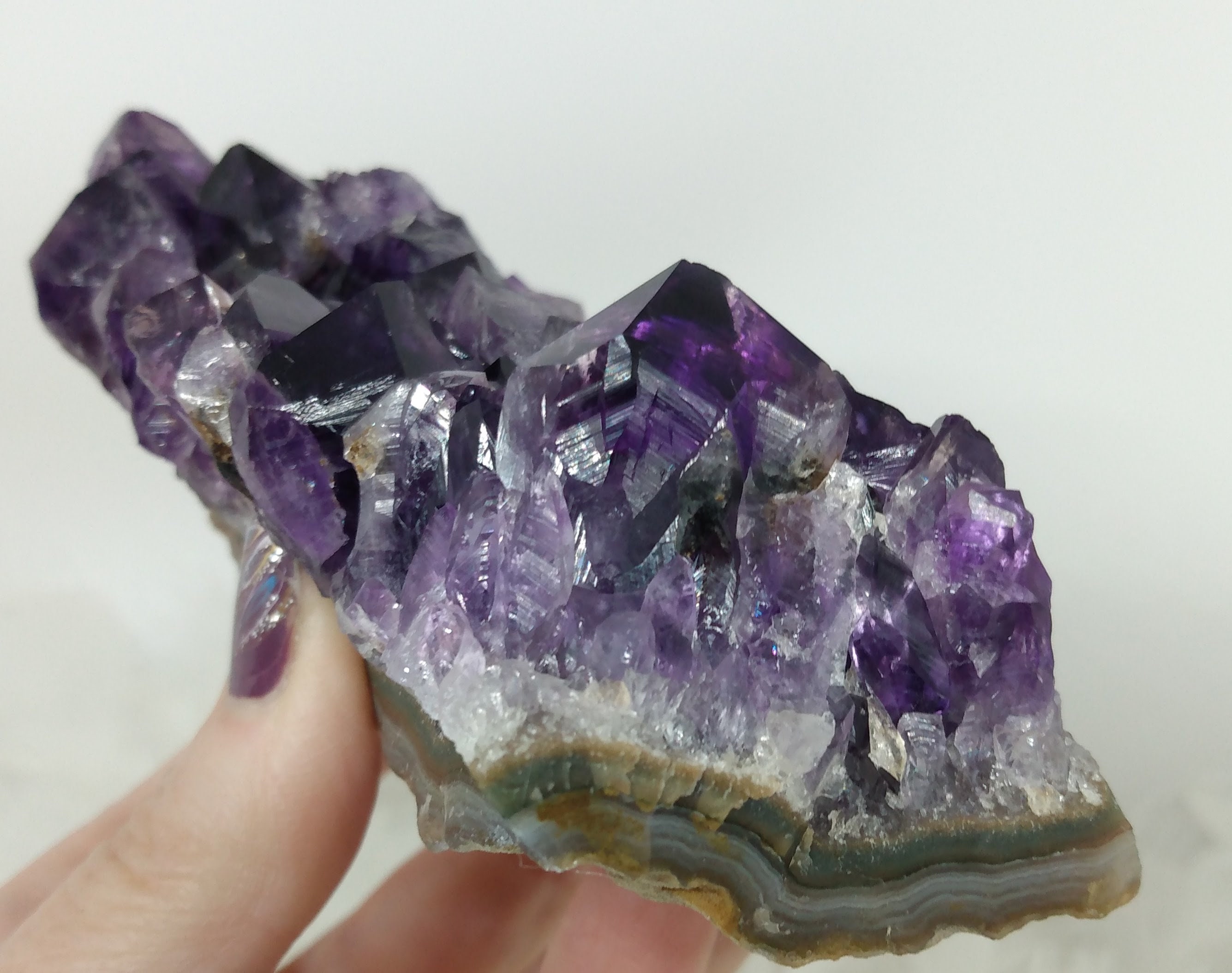 Home Décor Home & Living Rocks & Geodes Angel Aura 214g Aura Amethyst ...