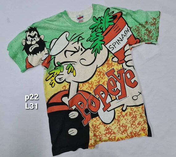 Vintage Popeye all over print