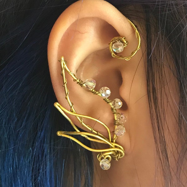 Wire Wrap Ear Cuff Etsy