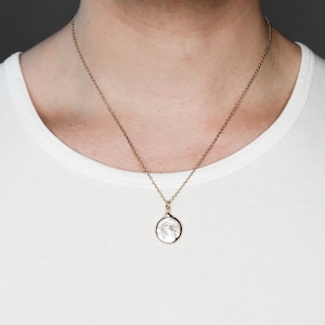Perle keshi pearl pendent chain necklace coastal beach aesthetic jewelry unisex boho minimalist dainty summer trendy waterproof image 1