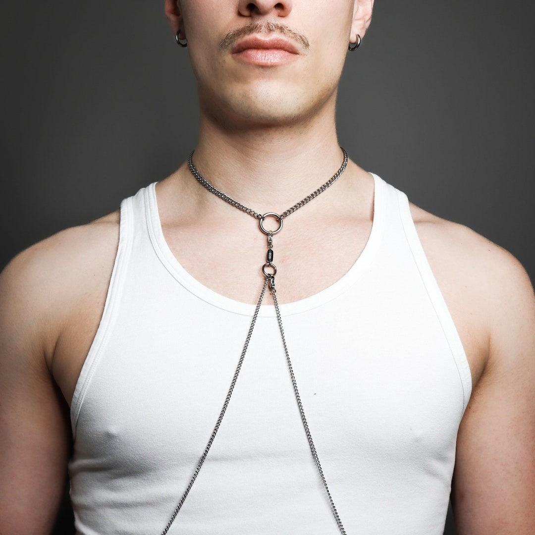 Koln Hand Made Body Chain in Stainless Steel Fashion Punk Grunge