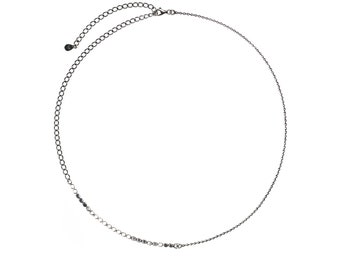 sterling silver adjustable ball chain necklace | choker minimalist aesthetic jewelry grunge punk boho streetwear fashion